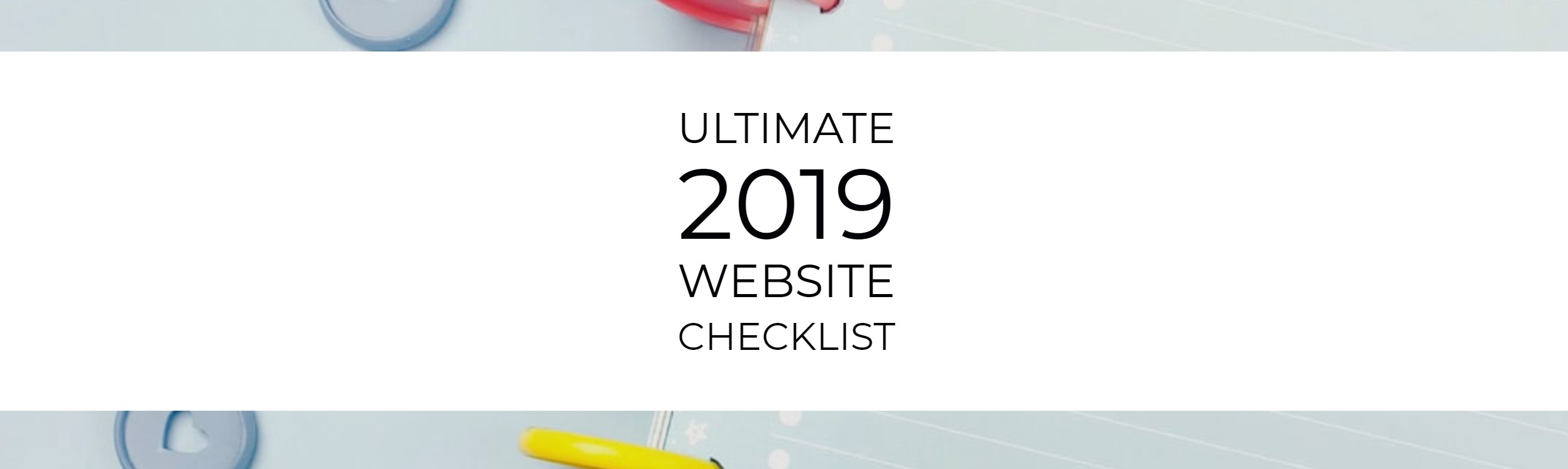 ultimate 2019 website checklist