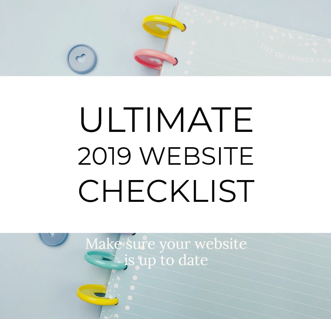 ultimate 2019 website checklist