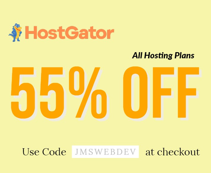 55% hostgator hosting